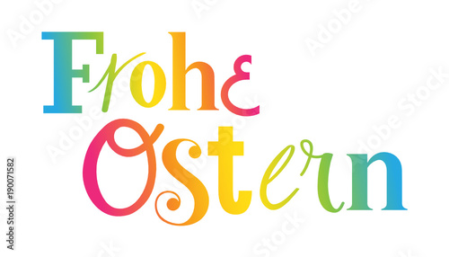 Typografie vektor FROHE OSTERN