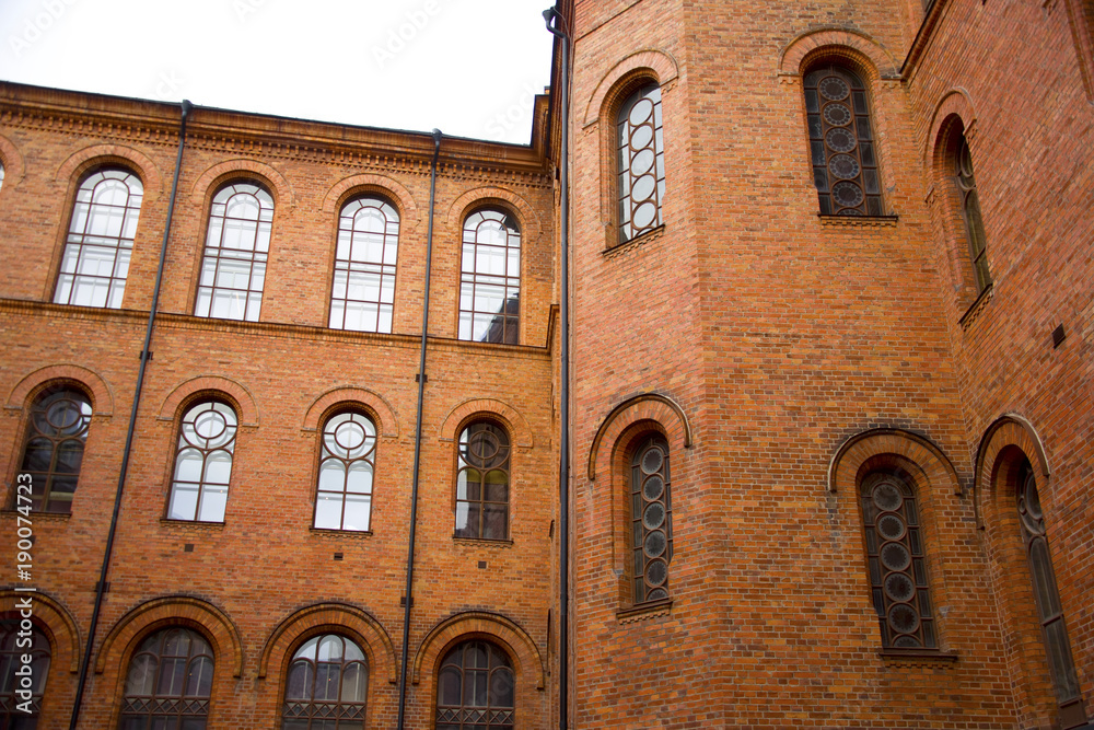 Old brick house in Stockholm on Riddarholmen