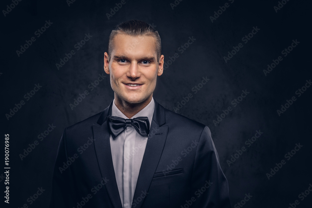 Portrait of a handsome stylish man. Portrait of a handsome stylish man.