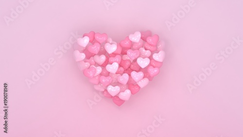 Hearts background. Valentines day. 3d heart. Love wallpaper. Propsal. Wedding banner. Engagement. Marriage celebration. Datting. Romantic poster. Passion. Love symbol. Modern 3d render.