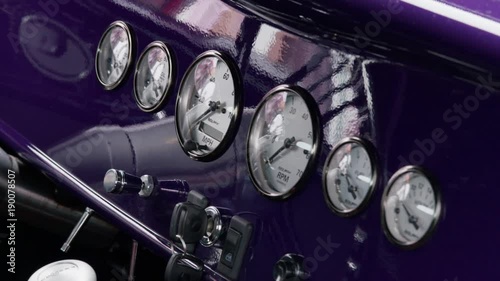 Wallpaper Mural Dashboard and gauges from a customer build muscle car. Torontodigital.ca