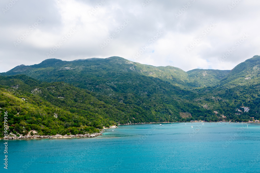 Beach and tropical resort, Labadee island, Haiti.