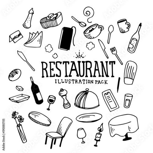 Restaurant Illustration Pack