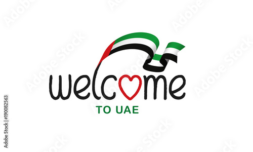 United Arab Emirates flag background