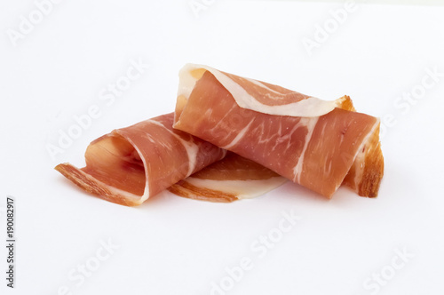 several slices of ham