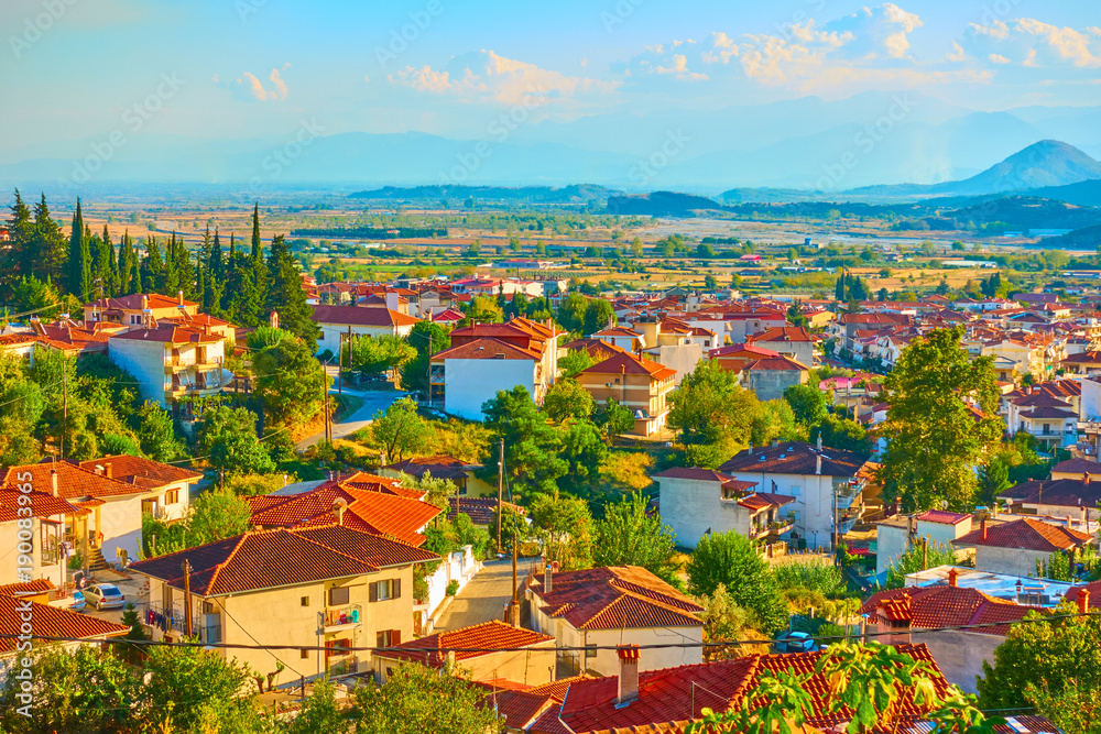 Kalambaka town in Thessaly