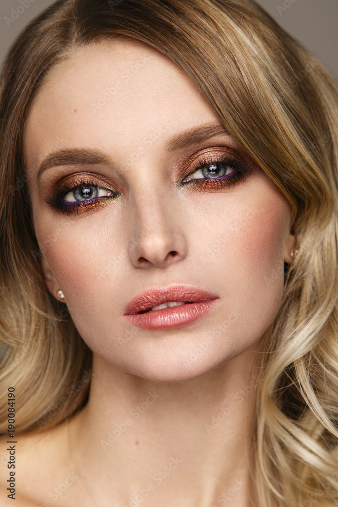 Beauty portrait of woman with perfect makeup Beauty portrait of woman with perfect makeup
