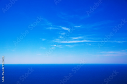 Sky and deep blue sea, may use as background