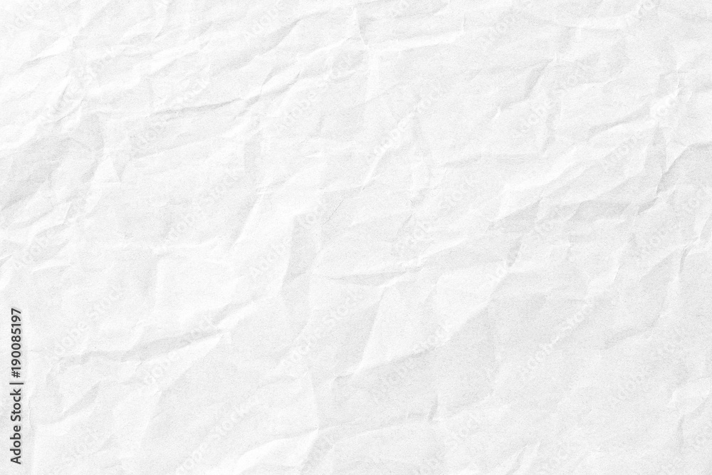 White crumpled paper texture White crumpled paper texture