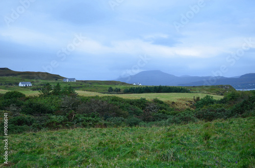 Gorgeous lush landscape in Isle of Skye photo