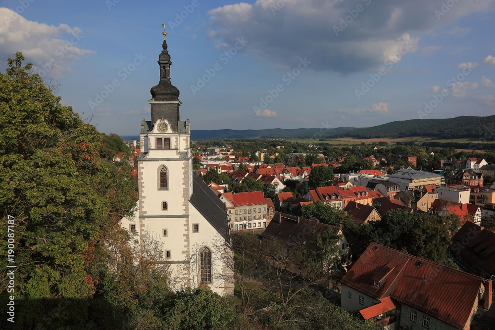 Stadt Rudolstadt, Thüringen, Deutschland