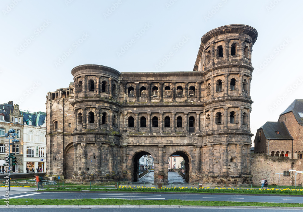 Famous Porta Nigra in Trier, Rheinland-Pfalz, Germany