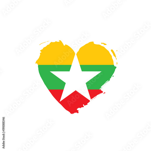 Free Download Myanmar flag, vector illustration - GFXLoad