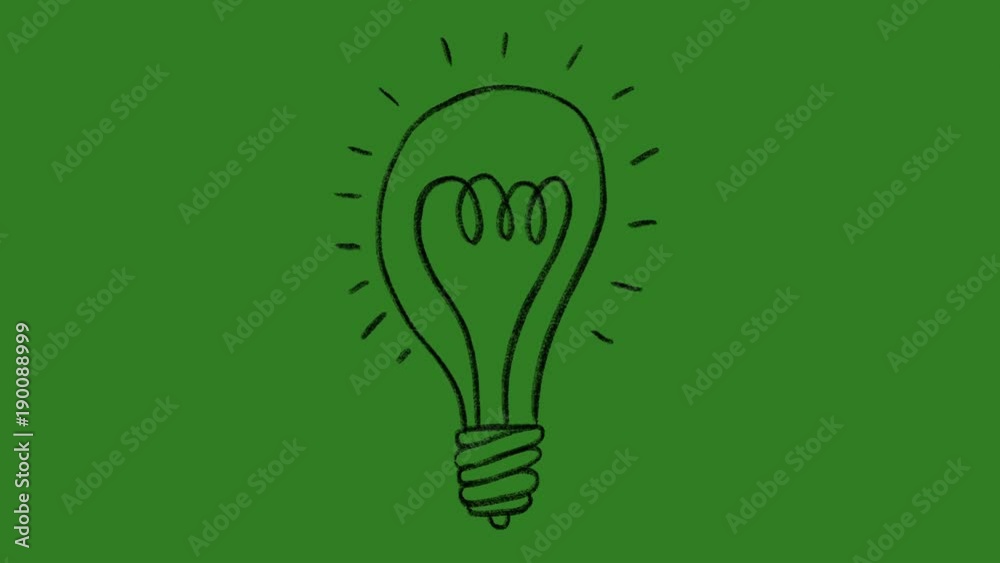 Light bulb hand drawn animation Light bulb hand drawn animation