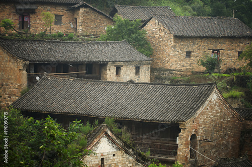 Ruins of ancient chinese village photo