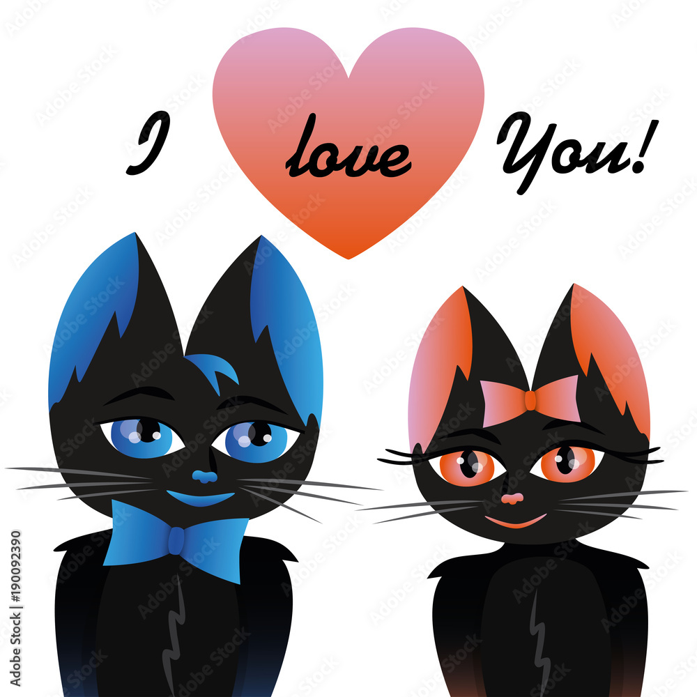 Vector greeting card with Valentine's Day Vector greeting card with Valentine's Day