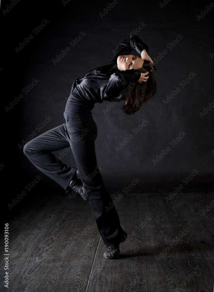 Modern style woman dancer
