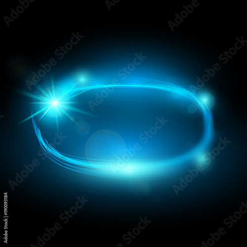 Shiny blue stars illustration