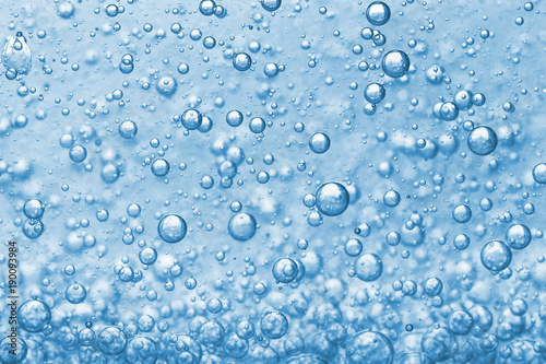 abstract blue bubbles background