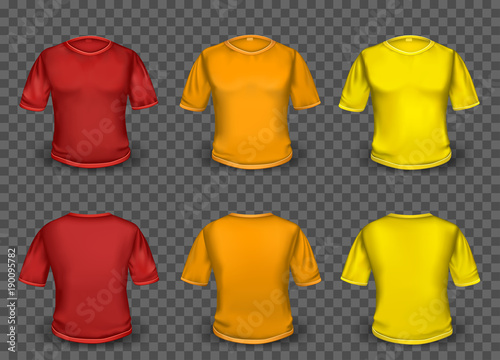 red orange and yellow t-shirt template