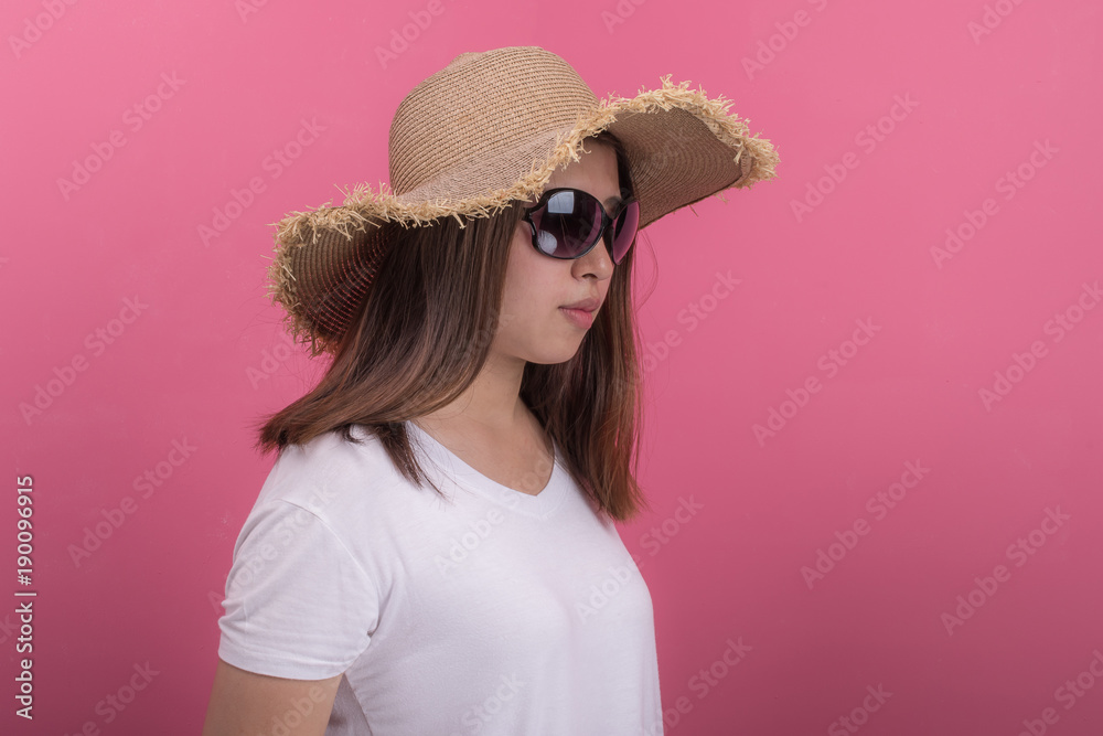 Portrait of happy young woman asian Portrait of happy young woman asian