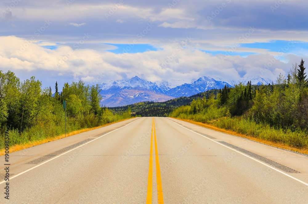 Fototapeta premium Driving Through Alaska