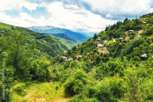 Fototapeta Naklejka Na Ścianę i Meble -  Mavrovo national park village
