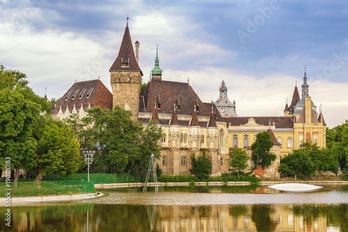 Budapest city skyline at Vajdahunyad Castle, Budapest, Hungary © Noppasinw