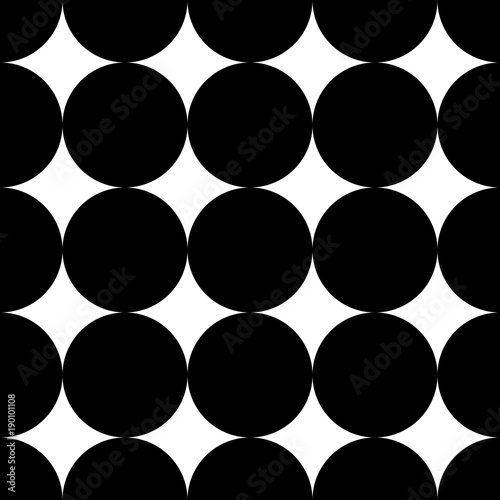 Seamless Polka Dot pattern. Memphis group style