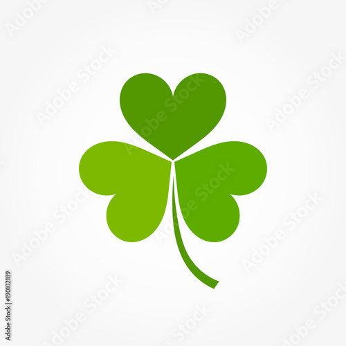 Green clover leaf icon