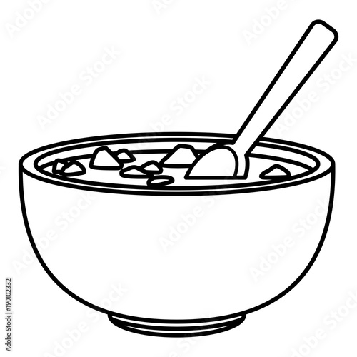 Mexican beans bowl icon vector illustration graphic design