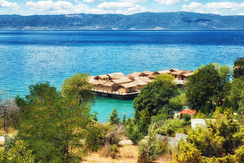 Prehistorical Palafitte Settlement Plocha Mikov Grad, Ohrid Lake Macedonia photo