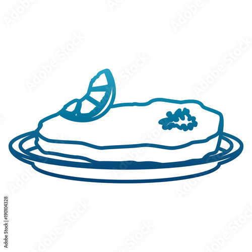 Beef steak food icon vector illustration graphic design