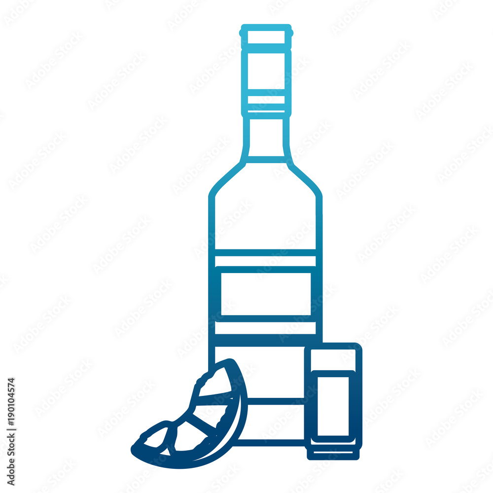 Tequila bottle and shot icon vector illustration graphic design Tequila bottle and shot icon vector illustration graphic design