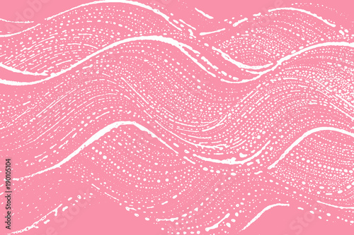 Natural soap texture. Alive bright pink foam trace background. Artistic optimal soap suds. Cleanliness, cleanness, purity concept. Vector illustration.