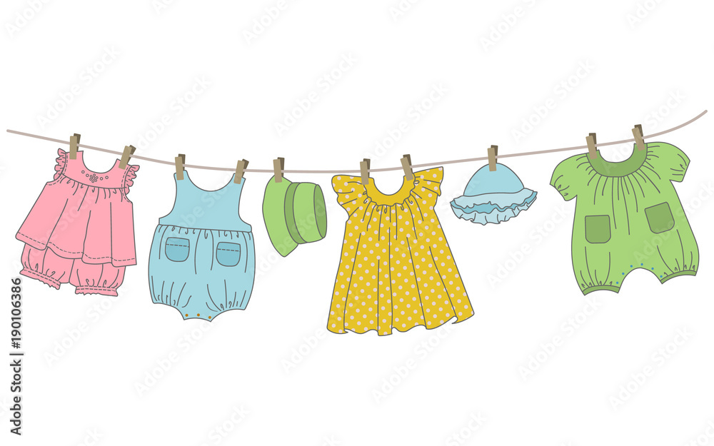 Clothesline Clips Image & Photo (Free Trial)