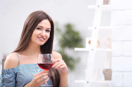Beautiful young woman with ...