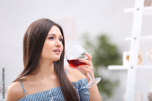 Beautiful young woman with ...