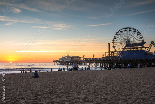 plage de Santa Monica (Californie) © Image'in