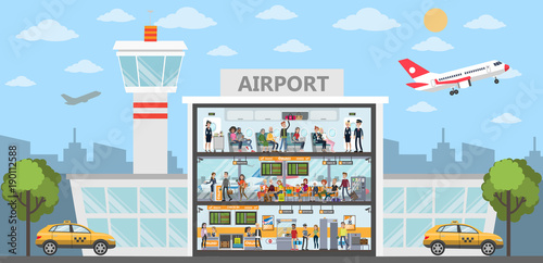 People at airport.