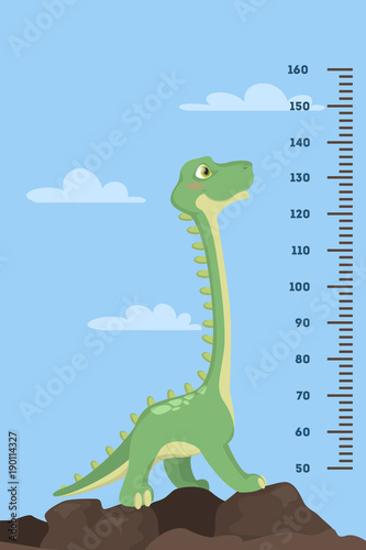 Dinosaur height chart.