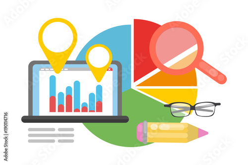 Metrics concept illustration. photo