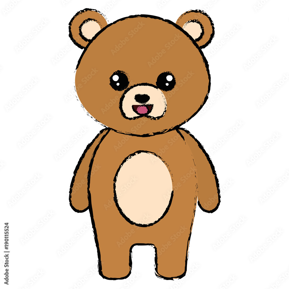 cute and tender bear character