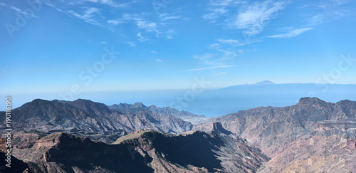 Landscape of Gran Canaria seen from Roque Nublo / Nature of Canary Islands © marako85