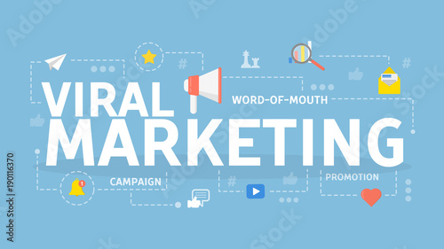Viral marketing concept.