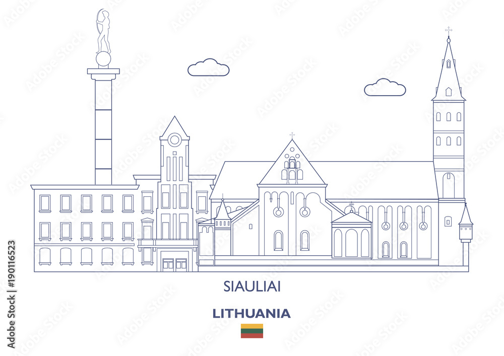 Siauliai City Skyline, Lithuania