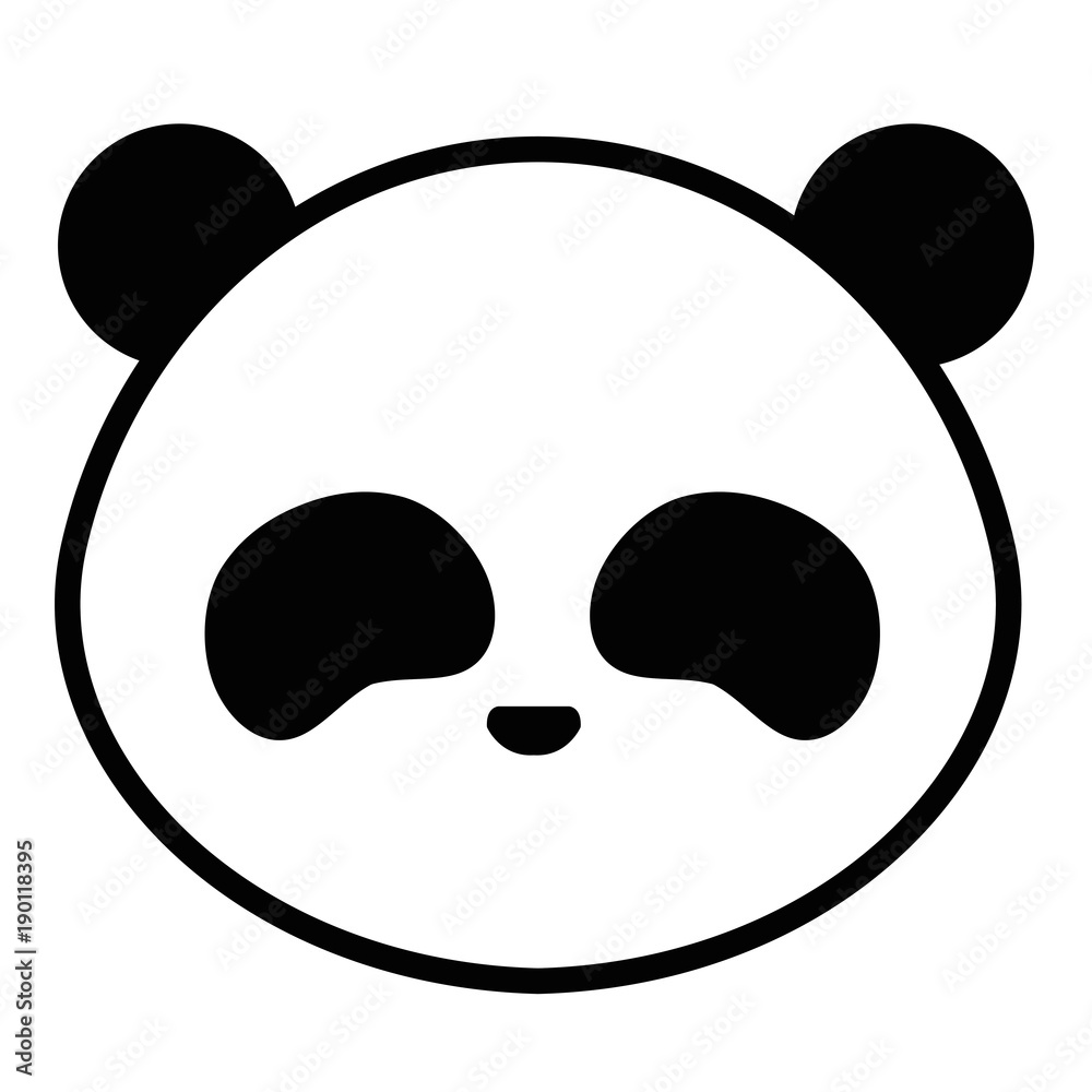 cute and tender bear panda head character vector illustration design cute and tender bear panda head character vector illustration design