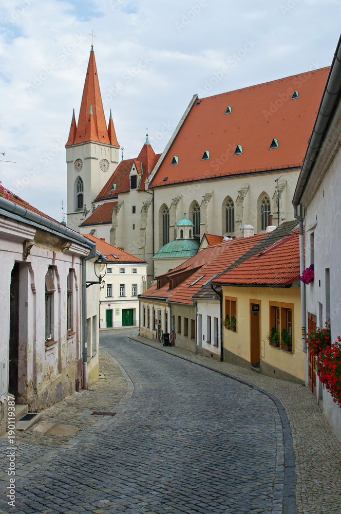 Obraz premium Historical center in Znojmo