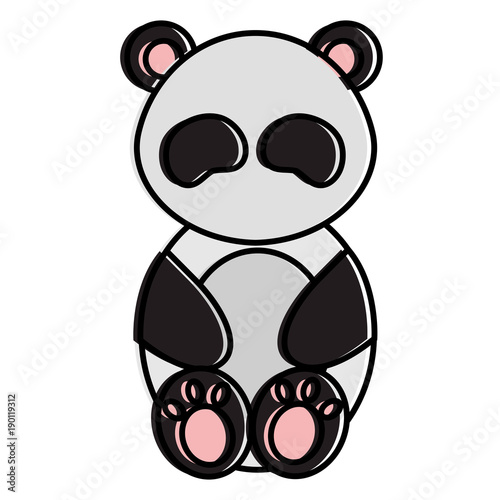 Fototapeta Naklejka Na Ścianę i Meble -  cute and tender bear panda character
