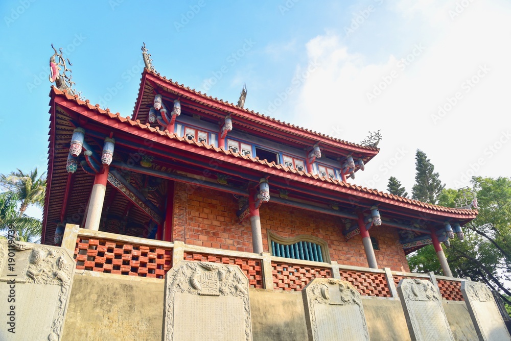 Chihkan Tower or Fort Provintia on a Clear Day in Tainan, Taiwan Chihkan Tower or Fort Provintia on a Clear Day in Tainan, Taiwan